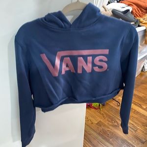 Vans cropped hoodie navy
